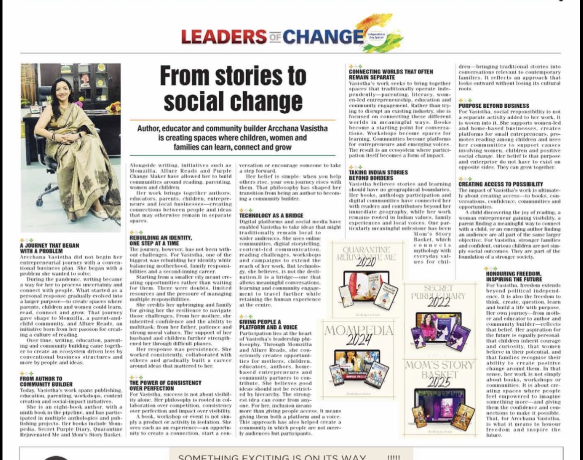 Leaders of Change Press Feature Cover